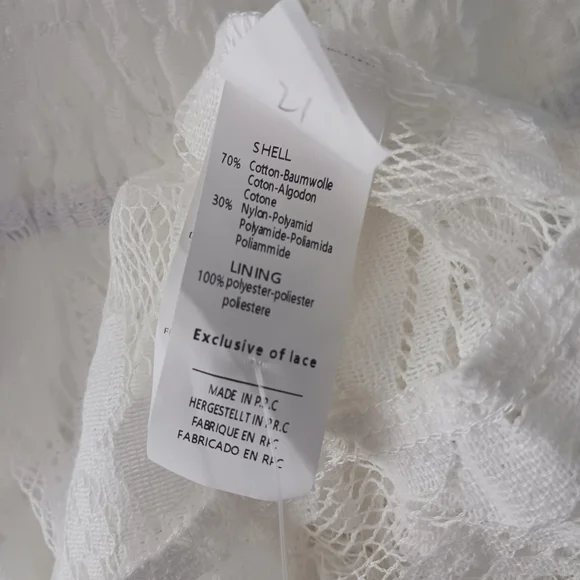 Cupshe White Lace Maxi Dress with Pom-Tie Straps - Picture 6 of 7